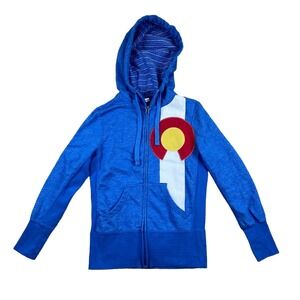 womens Colorado clothing company full zip hoodie sweatshirt jacket small